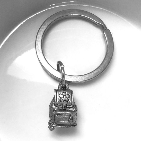 Miniature Backpack Knapsack Hiking School Bag Charm Gift Key ring Keychain - Picture 1 of 4